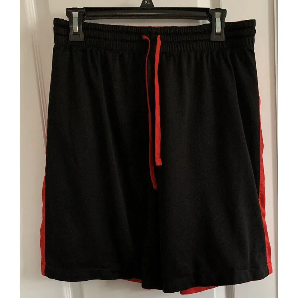 Vintage 5Star Basketball Reversible Men's Red/Black Training Shorts SZ M (32-34)